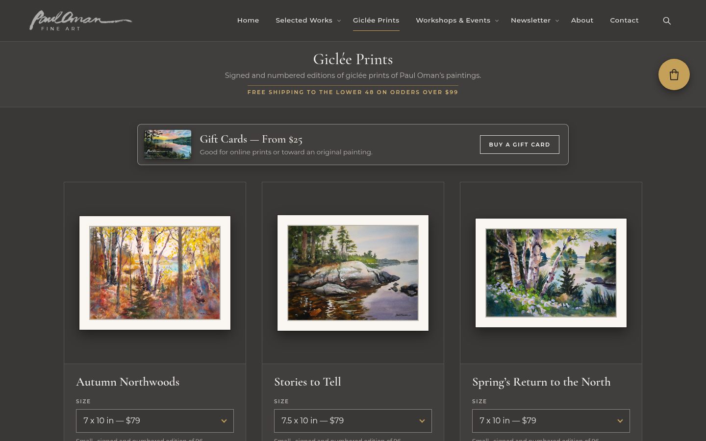 Giclée print page
